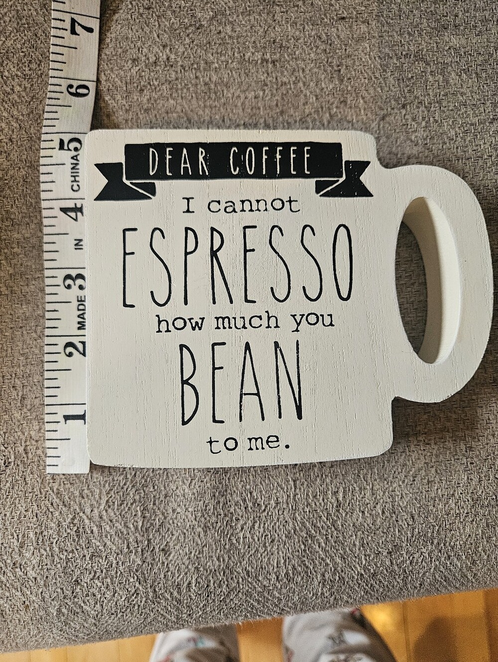 Decorative Coffee Mug Wall Sign